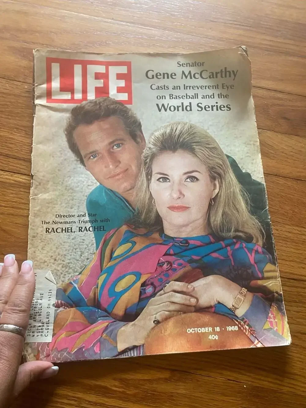 Vintage LIFE Magazine October 18, 1968 - Paul Newman and Joanne Woodward Cover